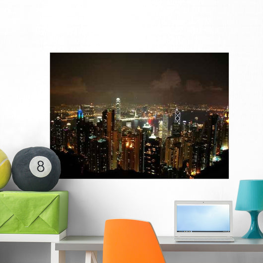 Hong Kong Night Wall Decal