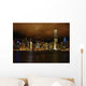 Hong-Kong Skyline Night 4 Wall Decal