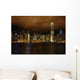 Hong-Kong Skyline Night 4 Wall Decal