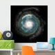 Spiral Galaxy Against Black Wall Decal