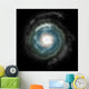 Spiral Galaxy Against Black Wall Decal