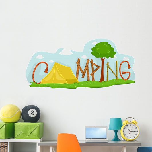 Camping Wall Decal