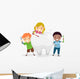 Kids Brushing Tooth Wall Decal