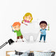 Kids Brushing Tooth Wall Decal