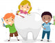 Kids Brushing Tooth Wall Decal