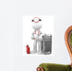 Medic With Computer Tower Wall Decal