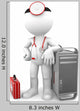 Medic With Computer Tower Wall Decal