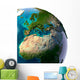 Realistic Planet Earth with natural water Wall Decal