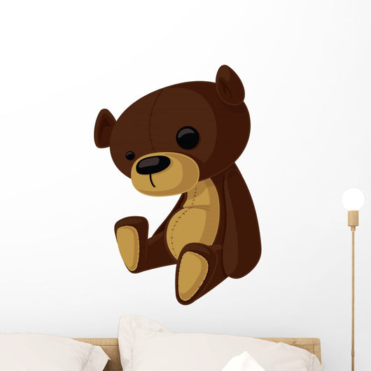 Vector Teddy Bear Wall Mural