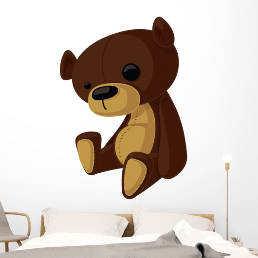 Vector Teddy Bear Wall Mural