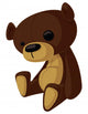 Vector Teddy Bear Wall Mural