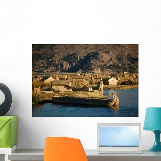 Reed Boats Titicaca Lake Wall Decal