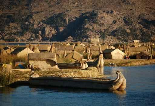 Reed Boats Titicaca Lake Wall Decal
