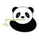 Panda with Bamboo Wall Mural
