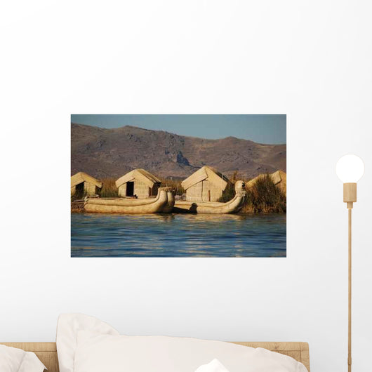 Reed Houses Lake Titicaca Wall Decal