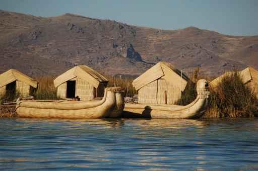 Reed Houses Lake Titicaca Wall Decal