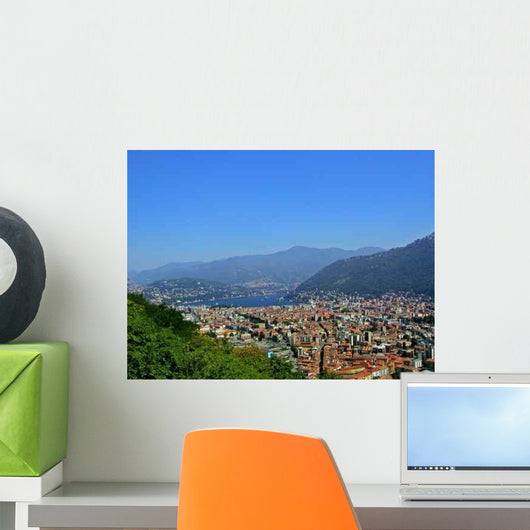 Como City From Baradello Wall Decal