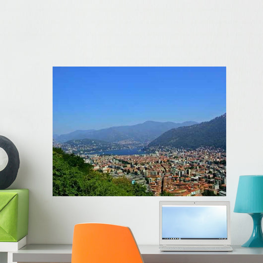 Como City From Baradello Wall Decal