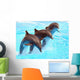 Leaping Dolphins Wall Mural