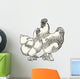 Hen and Rooster of Cochin Wall Decal