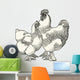Hen and Rooster of Cochin Wall Decal