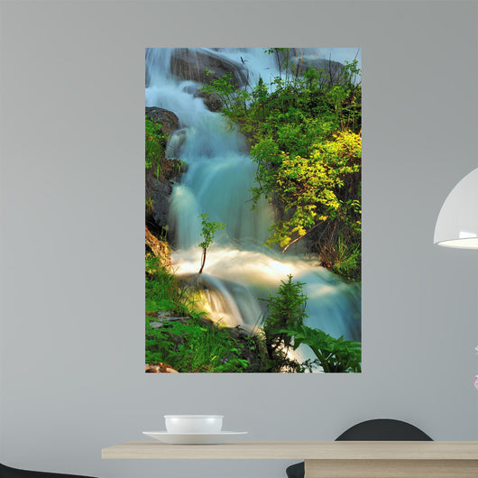 Mountain River Flows among Wall Mural