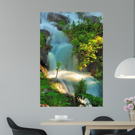 Mountain River Flows among Wall Mural