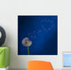 Dandelion and Flying Seeds Heart Shape Wall Mural