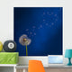 Dandelion and Flying Seeds Heart Shape Wall Mural