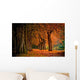 Autumn Colors Orange Forest Wall Decal