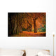 Autumn Colors Orange Forest Wall Decal
