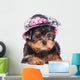 Yorkshire Terrier Puppy Wearing a Hat Wall Decal