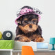 Yorkshire Terrier Puppy Wearing a Hat Wall Decal