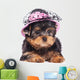 Yorkshire Terrier Puppy Wearing a Hat Wall Decal