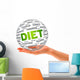 Hand Holding Diet 3D Wall Decal