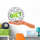 Hand Holding Diet 3D Wall Decal