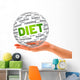 Hand Holding Diet 3D Wall Decal