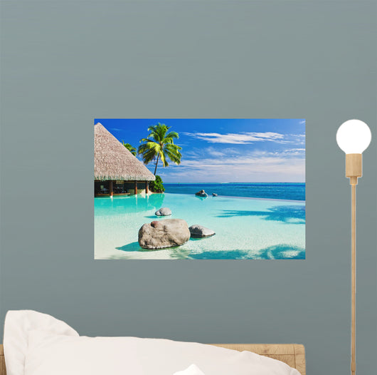 Infinity Pool with Palm