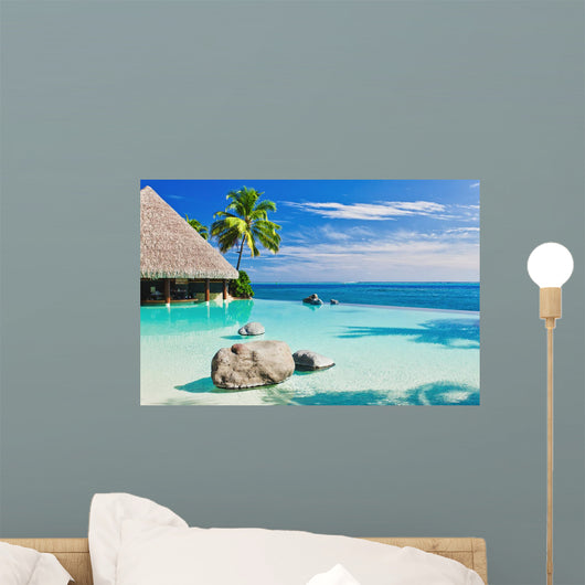 Infinity Pool with Palm