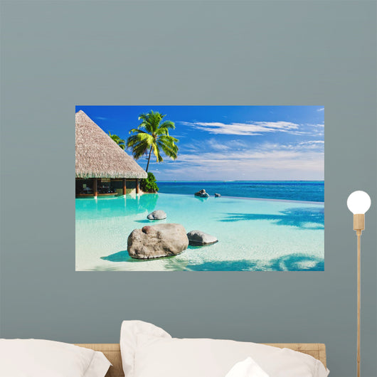 Infinity Pool with Palm