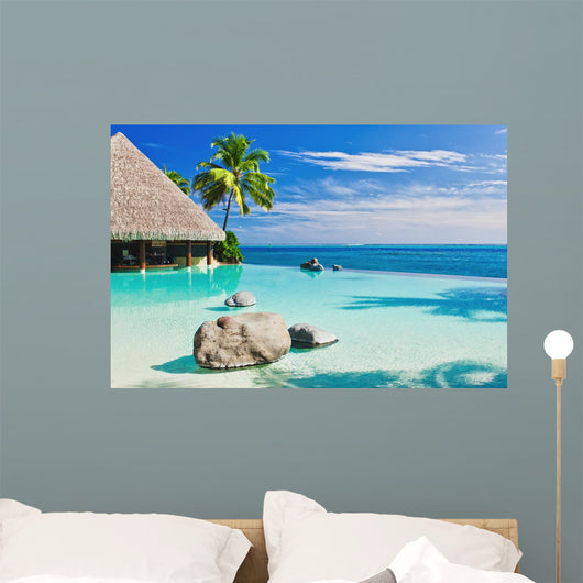 Infinity Pool with Palm
