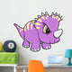 Tough Cute Dinosaur Animal Vector Illustration Art Wall Decal