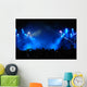 Cheering crowd at concert, musicians on the stage Wall Mural