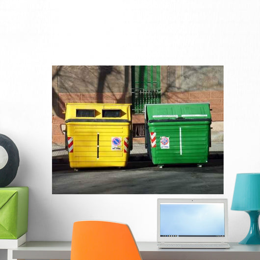 Garbage Containers Used Majorca Wall Decal