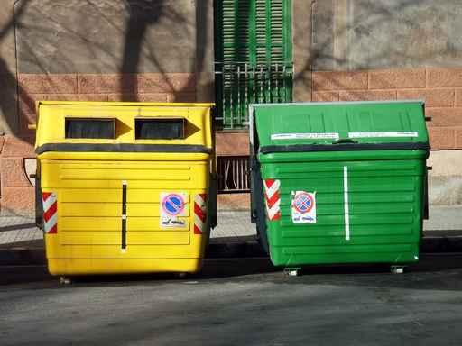 Garbage Containers Used Majorca Wall Decal