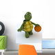 Tortoise Playing Basket Ball Wall Decal