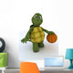 Tortoise Playing Basket Ball Wall Decal