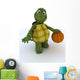 Tortoise Playing Basket Ball Wall Decal