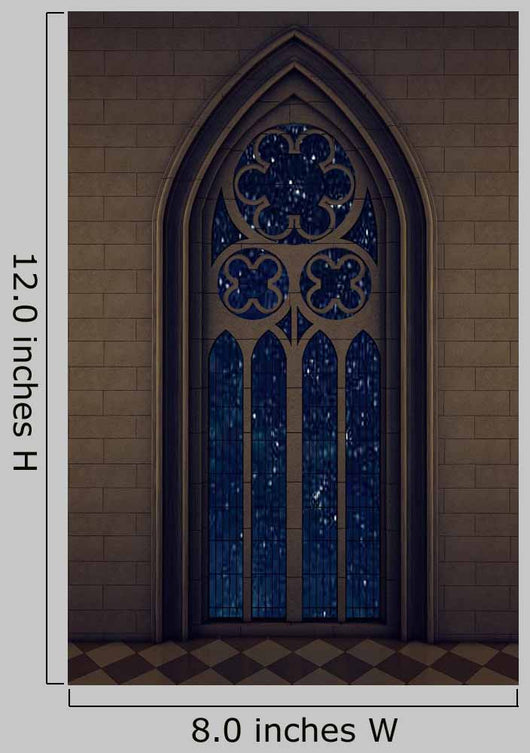 Gothic Window with Starry