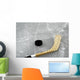 Hockey Stick and Puck Wall Mural